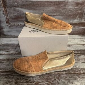 Jack Rogers Gold and Tan Slip-On Sneakers